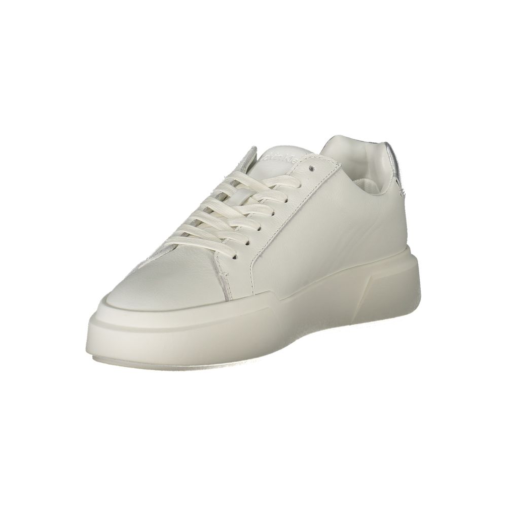 Calvin Klein Bianco Polyurethane Women Sneaker | Regal Royce