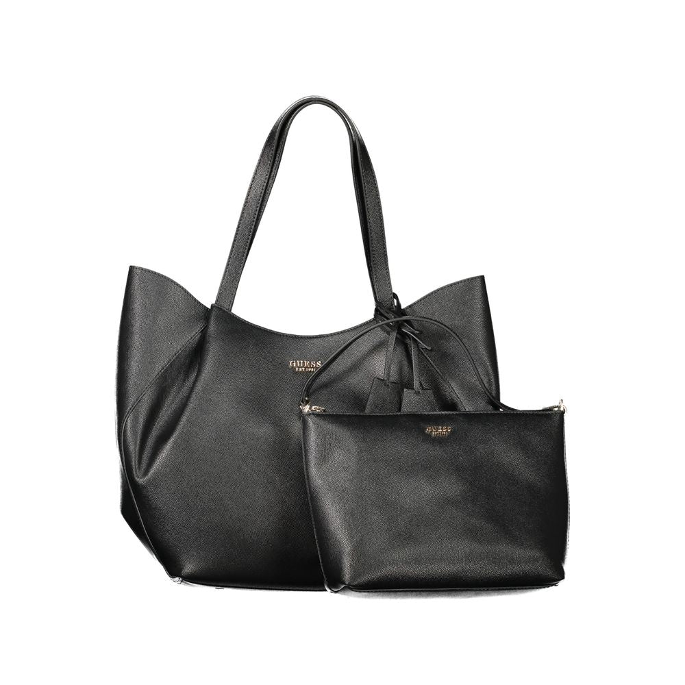 Guess Jeans Nero Poliuretano Women Handbag | Regal Royce