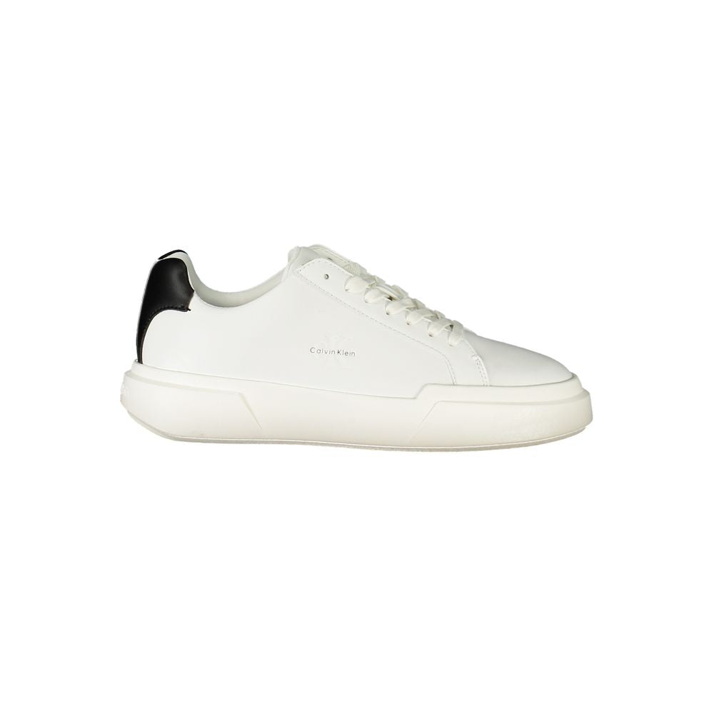 Calvin Klein White Leather Women Sneaker | Regal Royce