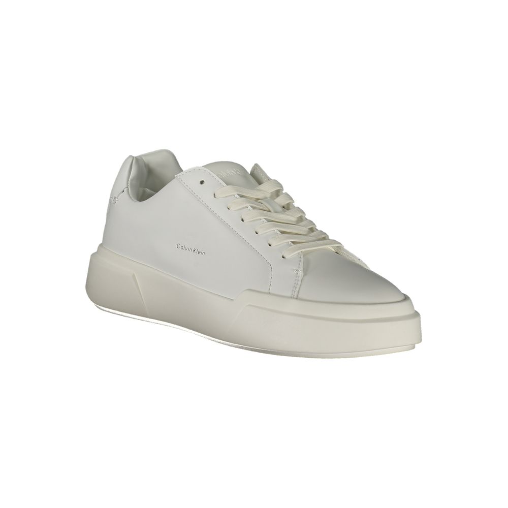 Calvin Klein Bianco Polyurethane Women Sneaker | Regal Royce