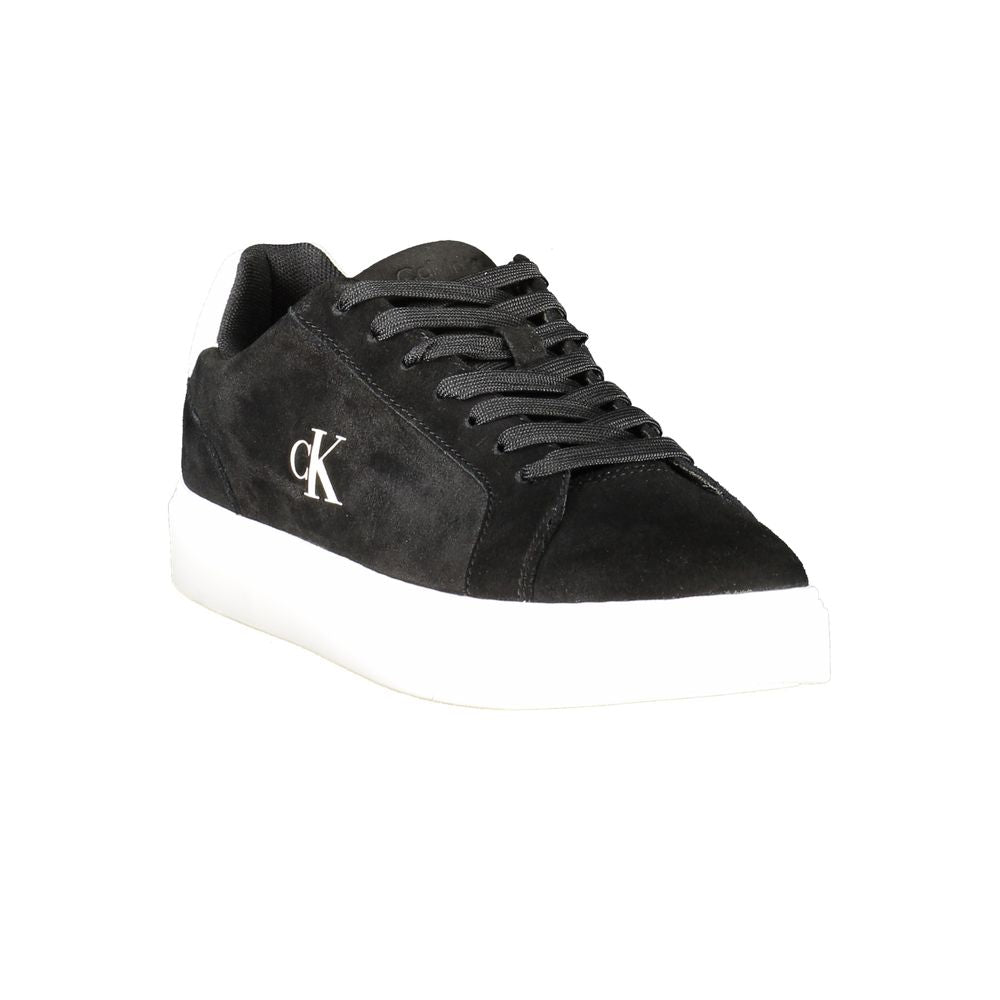 Calvin Klein Black Leather Men's Sneaker | Regal Royce