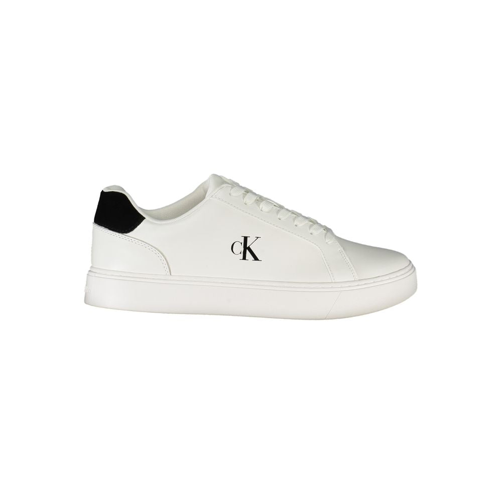 Calvin Klein Bianco Polyurethane Men Sneaker | Regal Royce