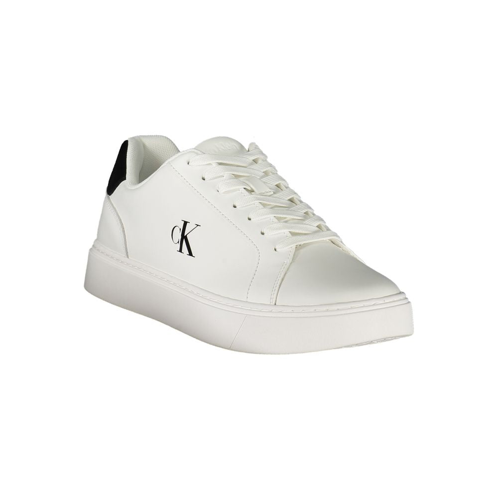 Calvin Klein Bianco Polyurethane Men Sneaker | Regal Royce