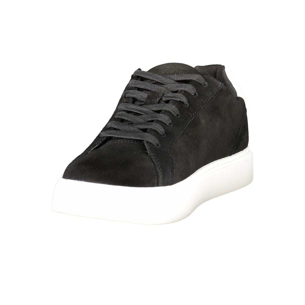 Calvin Klein Black Leather Men's Sneaker | Regal Royce