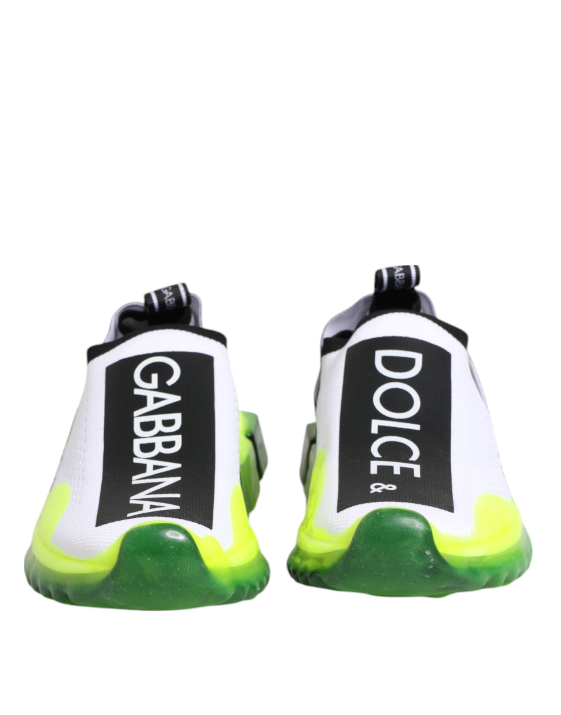 Dolce & Gabbana Black White Slip On Sorrento Sneakers Shoes | Regal Royce