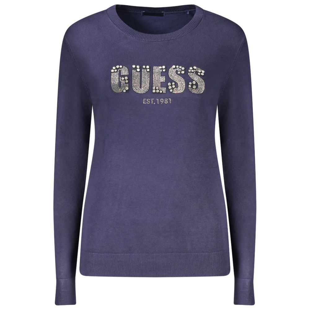 Guess Jeans Blue Viscose Women Sweater | Regal Royce