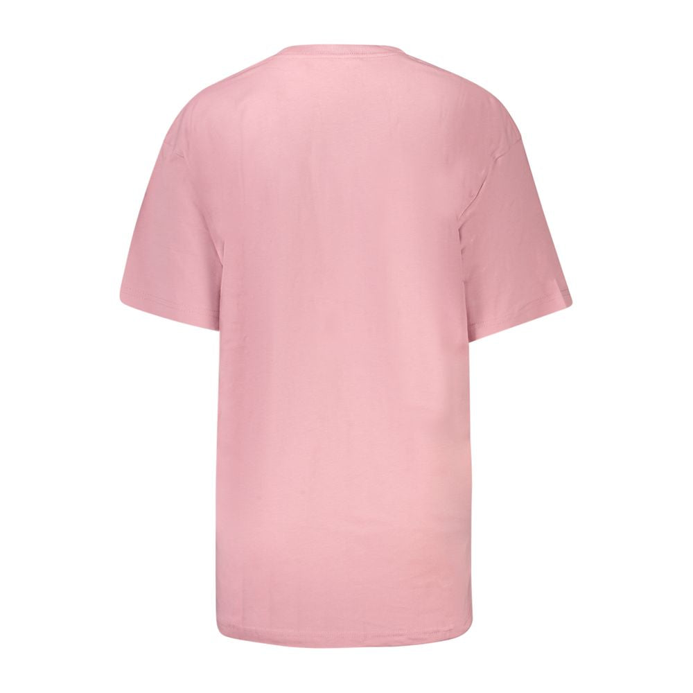 Vans Pink Cotton Women T-Shirt | Regal Royce