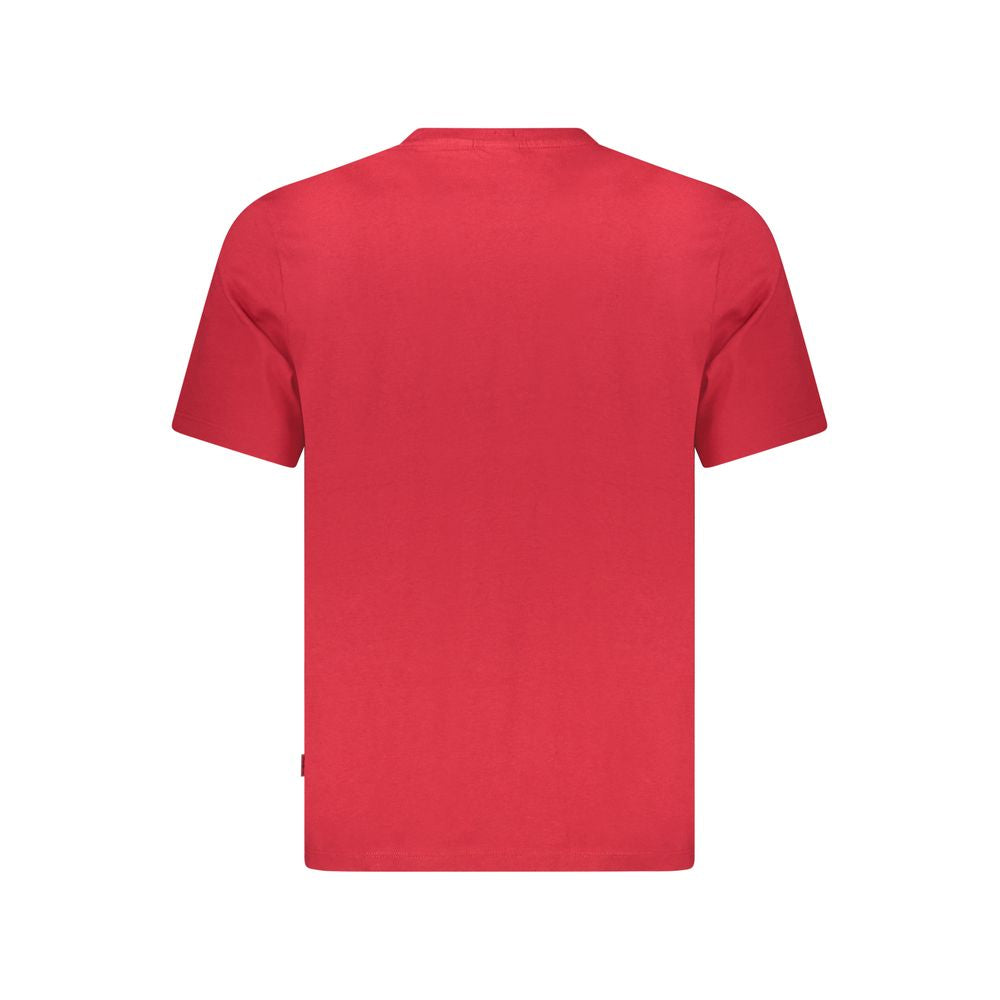 Pepe Jeans Red Cotton Men T-Shirt | Regal Royce