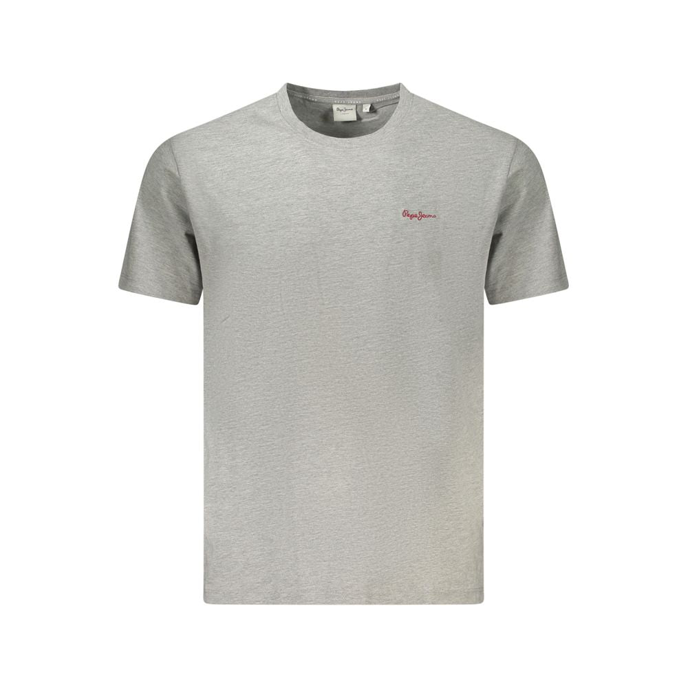 Pepe Jeans Grigio Cotton Men's T-Shirt | Regal Royce