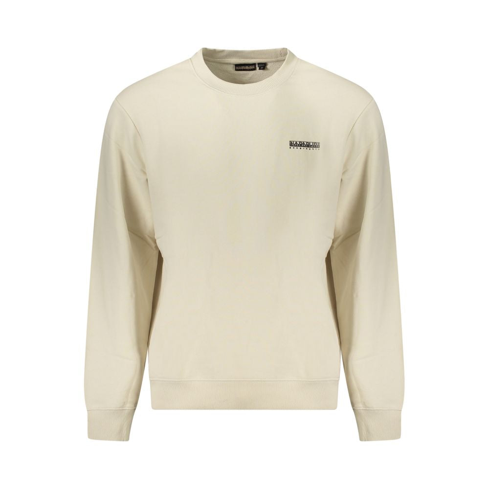Napapijri Beige Cotton Men Sweatshirt | Regal Royce