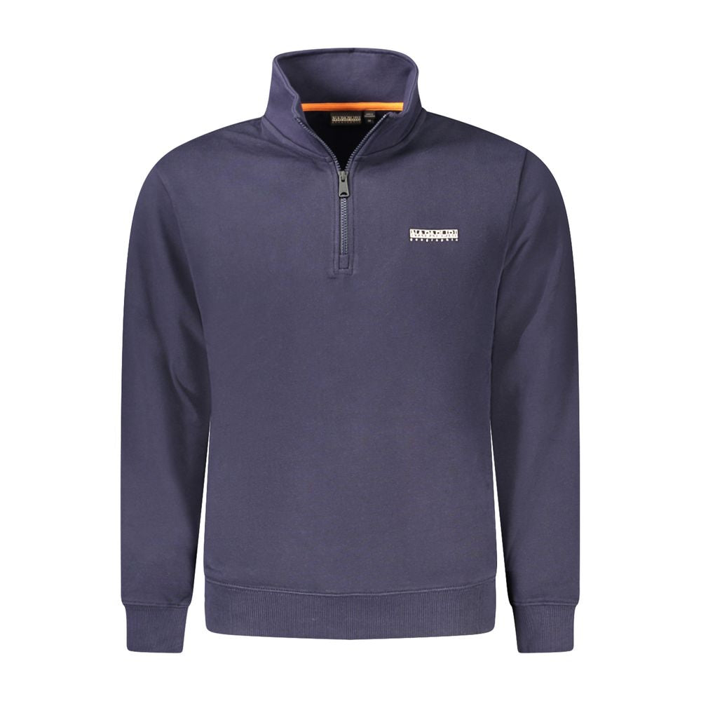Napapijri Blue Cotton Men Sweatshirt | Regal Royce