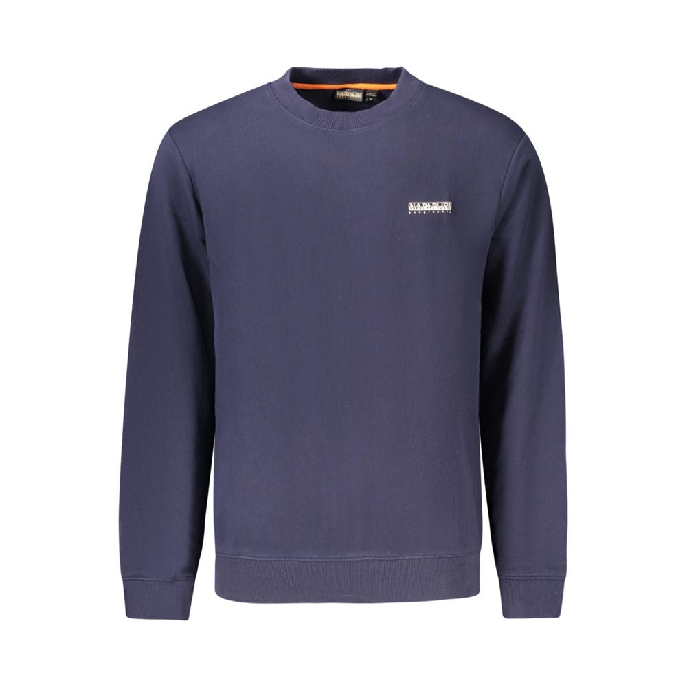 Napapijri Blue Cotton Men Sweatshirt | Regal Royce
