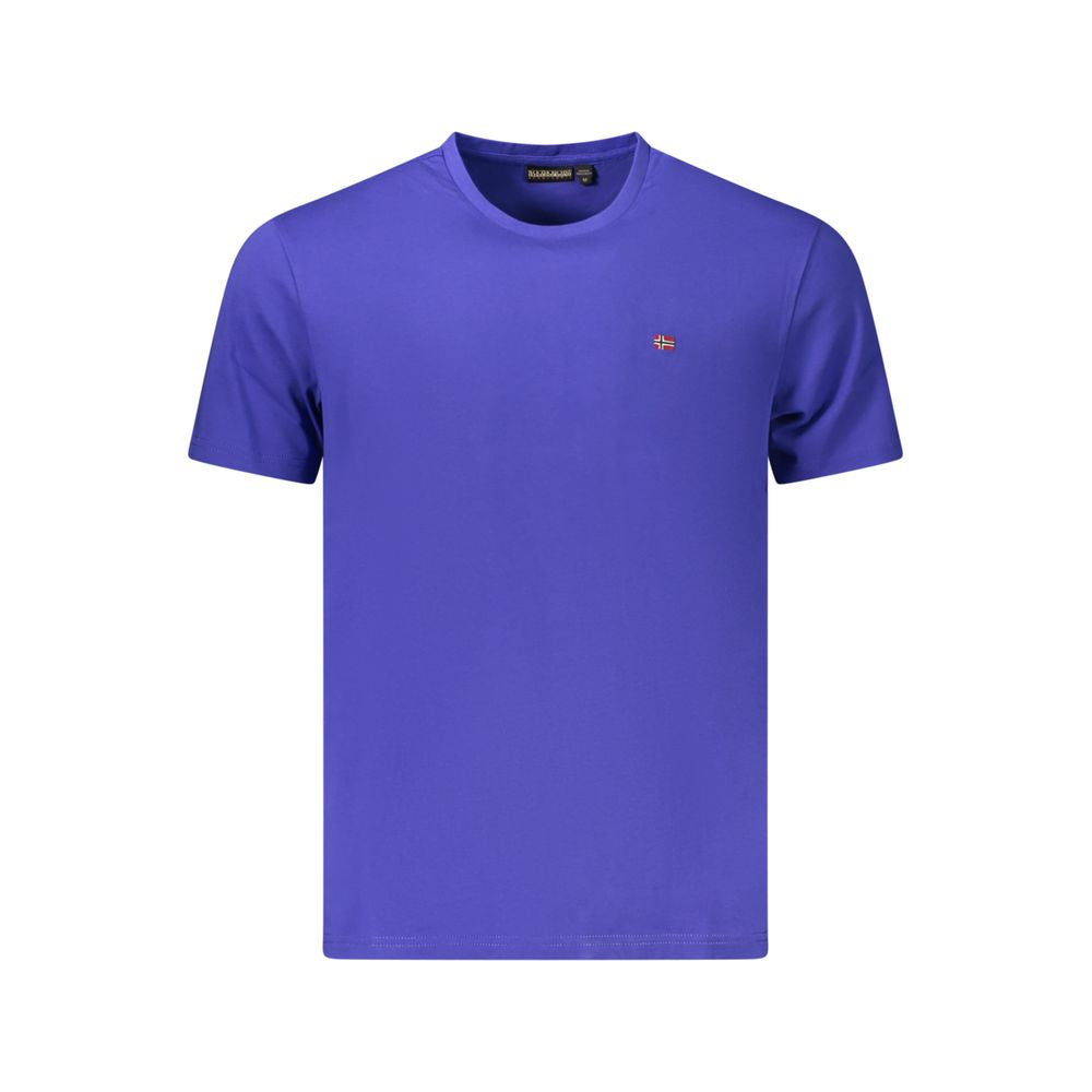 Napapijri Blue Cotton Men's T-Shirt | Regal Royce