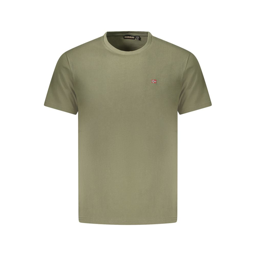 Napapijri Verde Cotton Men T-Shirt | Regal Royce
