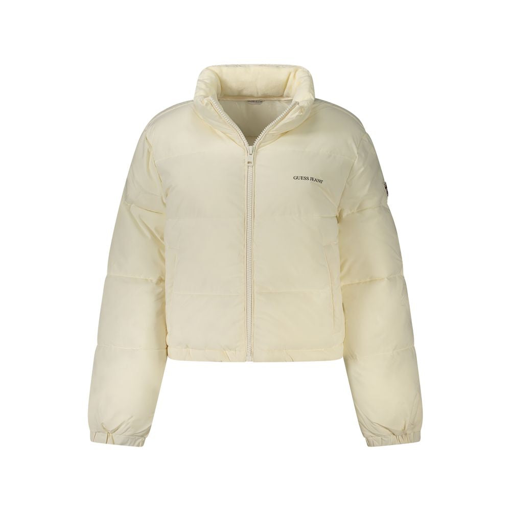 Guess Jeans Bianco Recycled Polyester Women's Jacket | Regal Royce