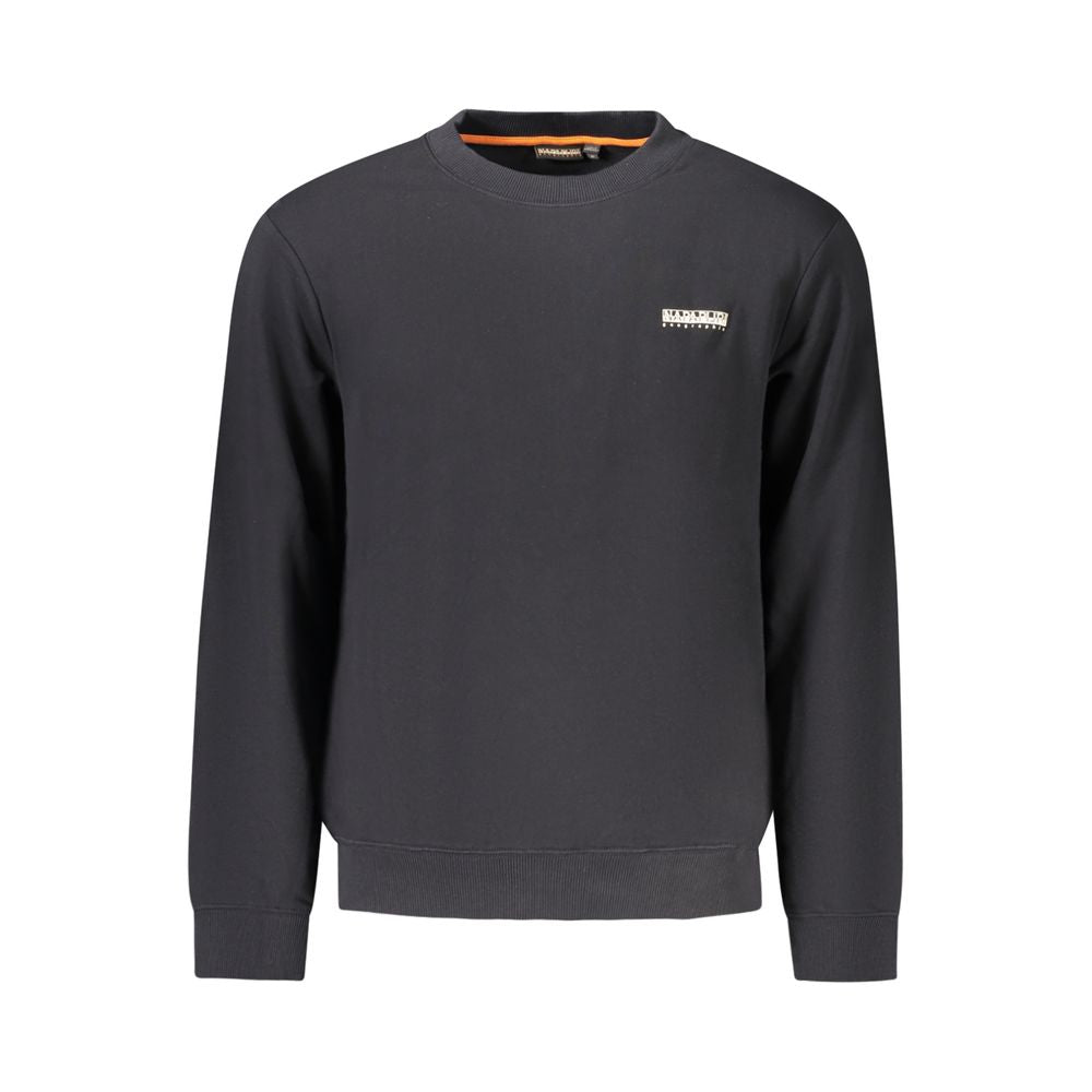 Napapijri Black Cotton Men's Sweatshirt | Regal Royce