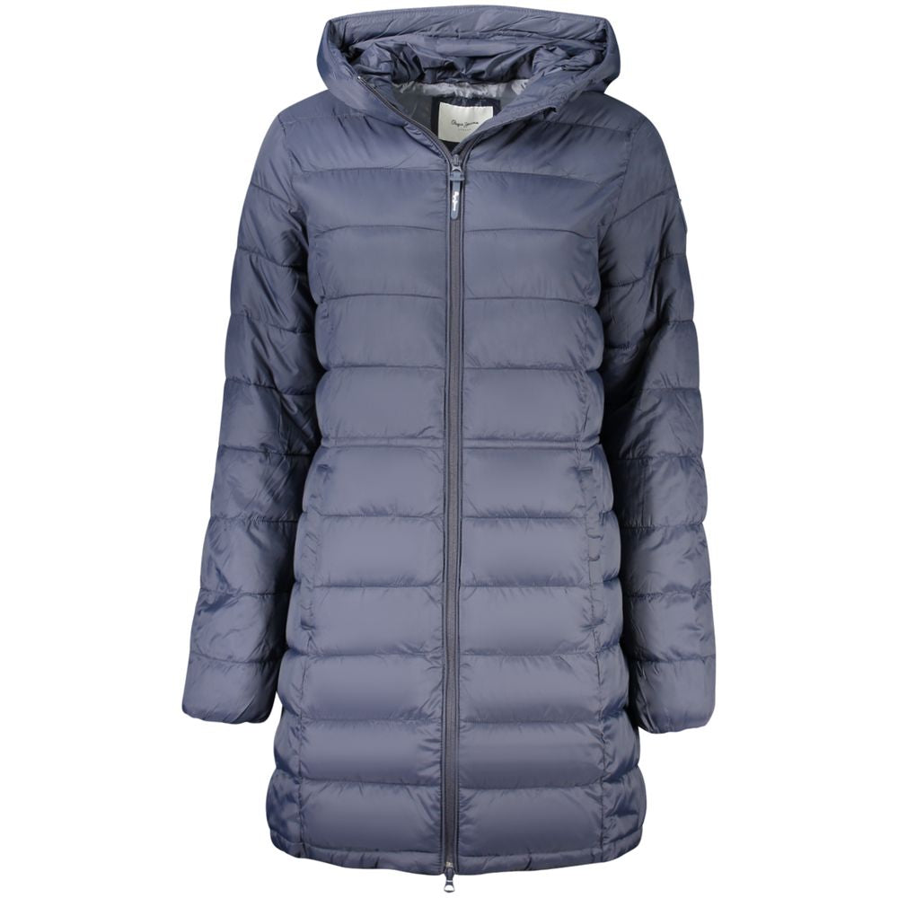 Pepe Jeans Blue Polyamide Women Jacket | Regal Royce