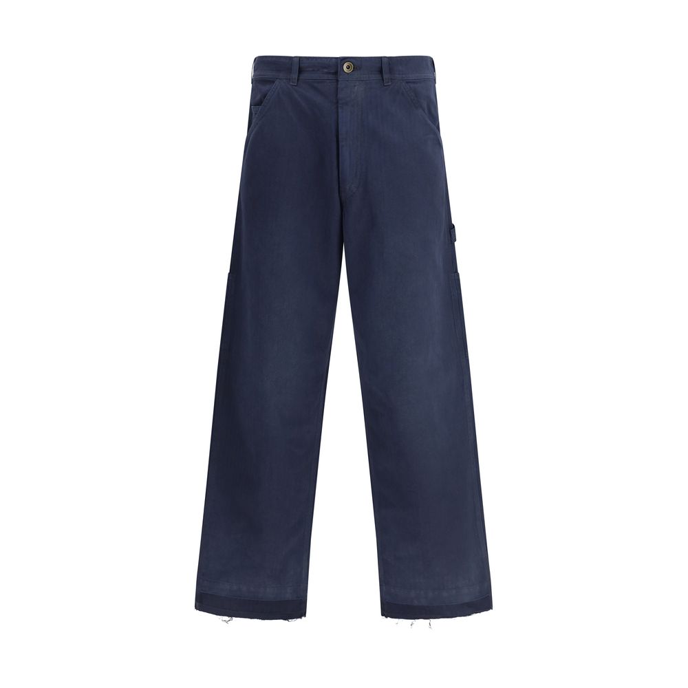 Margiela Blue Cotton Casual Pants | Regal Royce