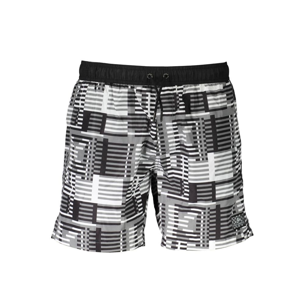 Karl Lagerfeld Black Polyester Men's Swim Boxer | Regal Royce