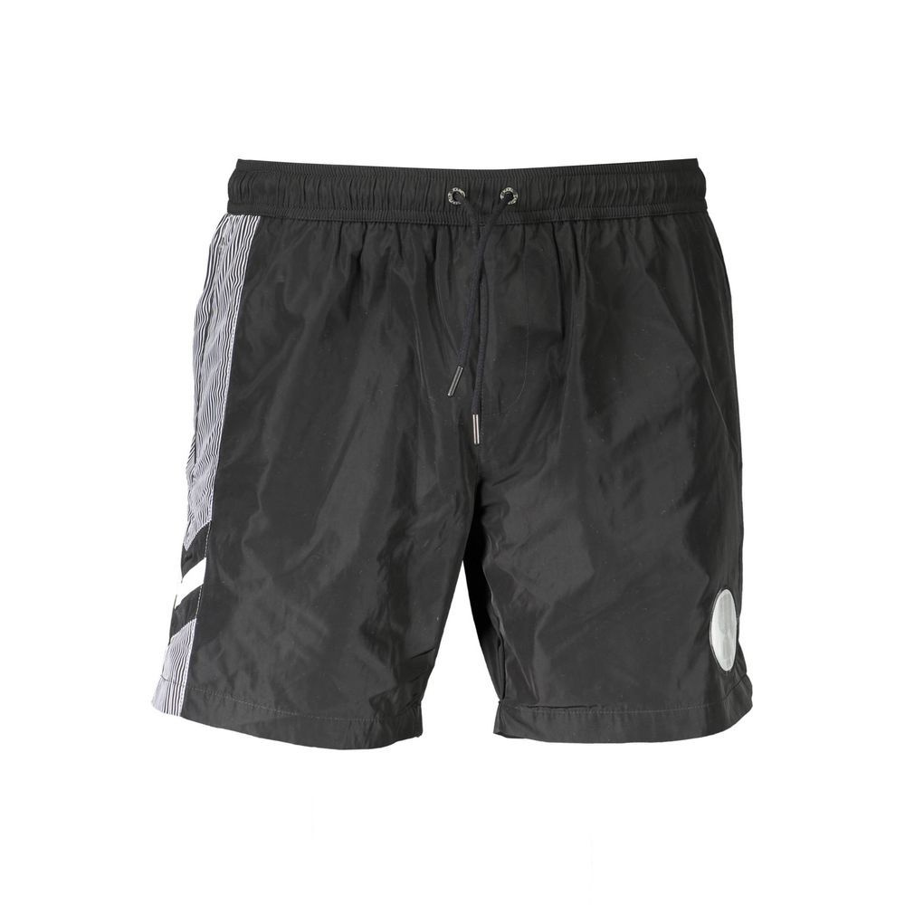 Karl Lagerfeld Nero Polyester Men's Swim Trunk | Regal Royce