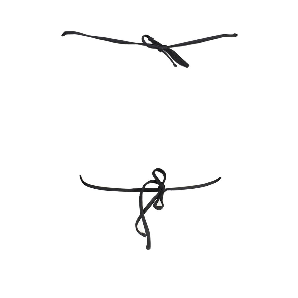 Karl Lagerfeld Black Elastane Swimwear