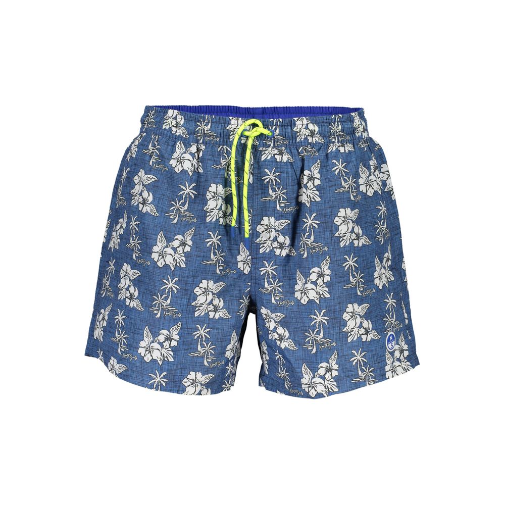 North Sails Blu Polyester Men Swim Boxer | Regal Royce