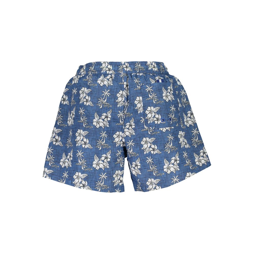 North Sails Blu Polyester Men Swim Boxer | Regal Royce