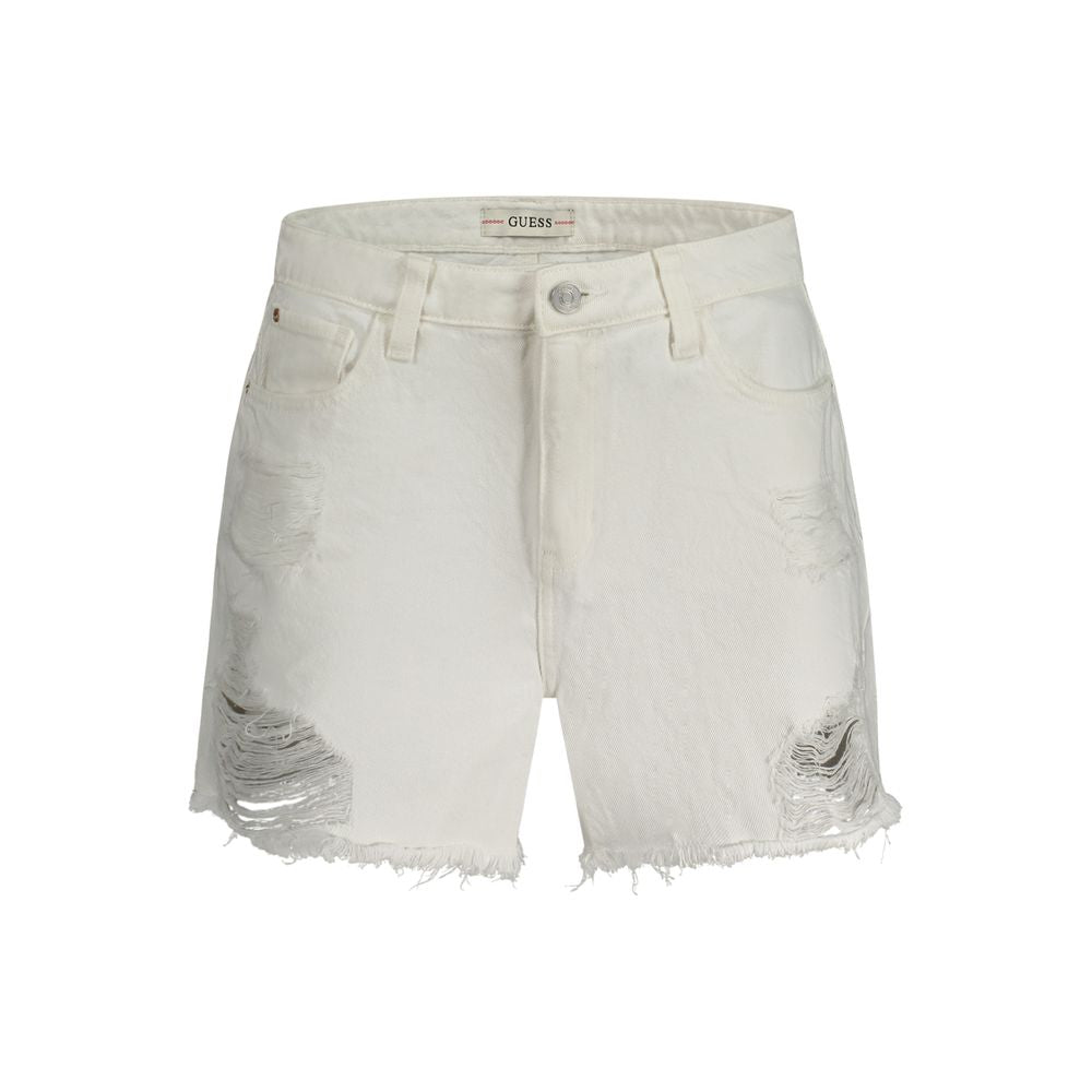 Guess Jeans White Cotton Women's Short | Regal Royce
