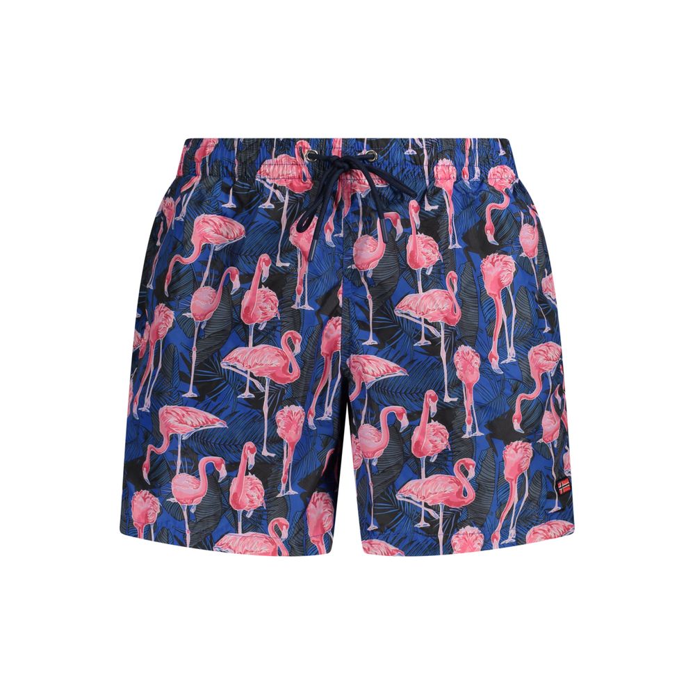 Norway 1963 Blu Polyester Men's Swim Boxer | Regal Royce