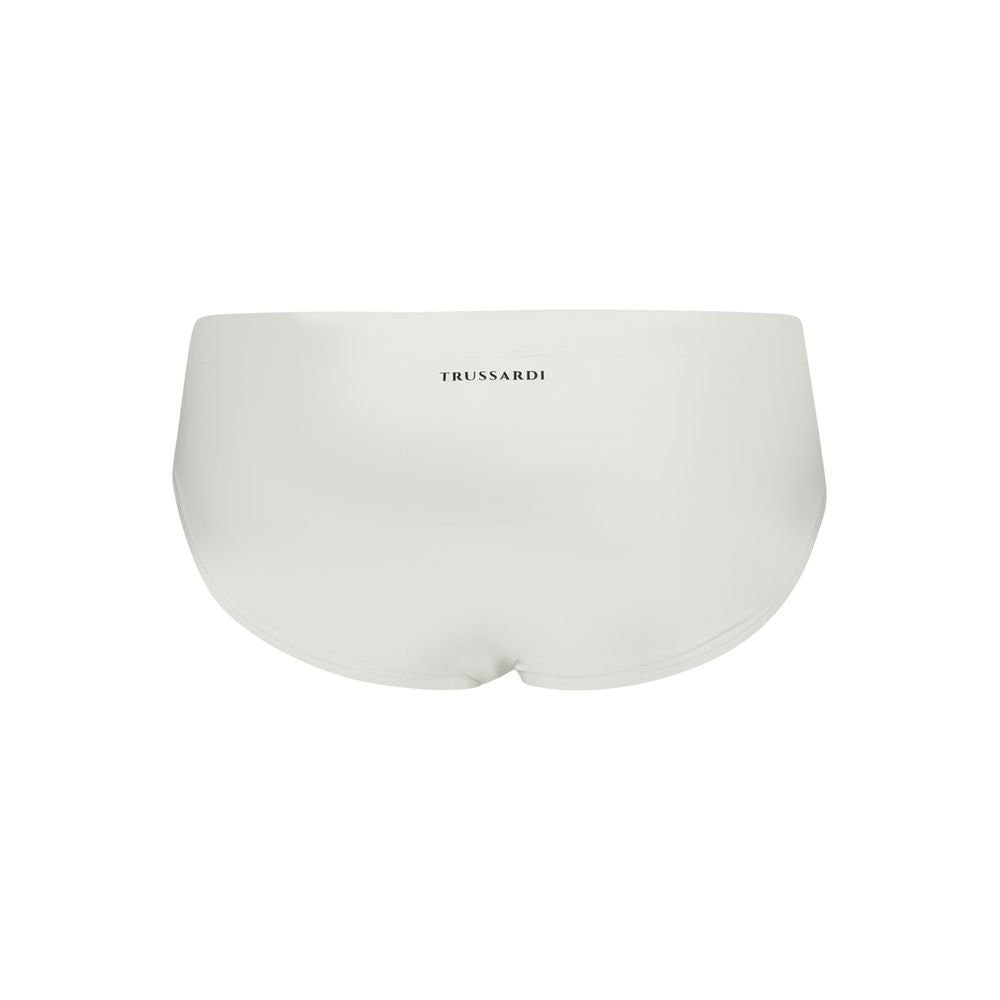 Trussardi White Poliammide Men's Swim Briefs | Regal Royce