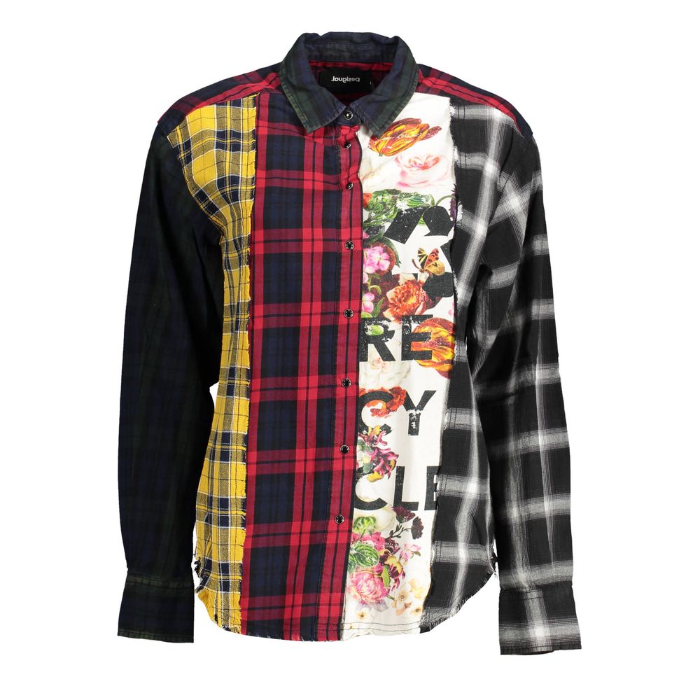 Desigual Black Cotton Women Shirt | Regal Royce