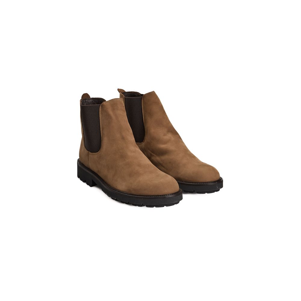Roberto Pepe Luxury Brown Calfskin Men Boot