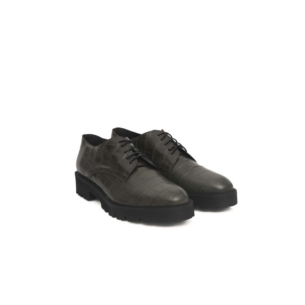 Cerruti 1881 Green Cowhide Women Loafer