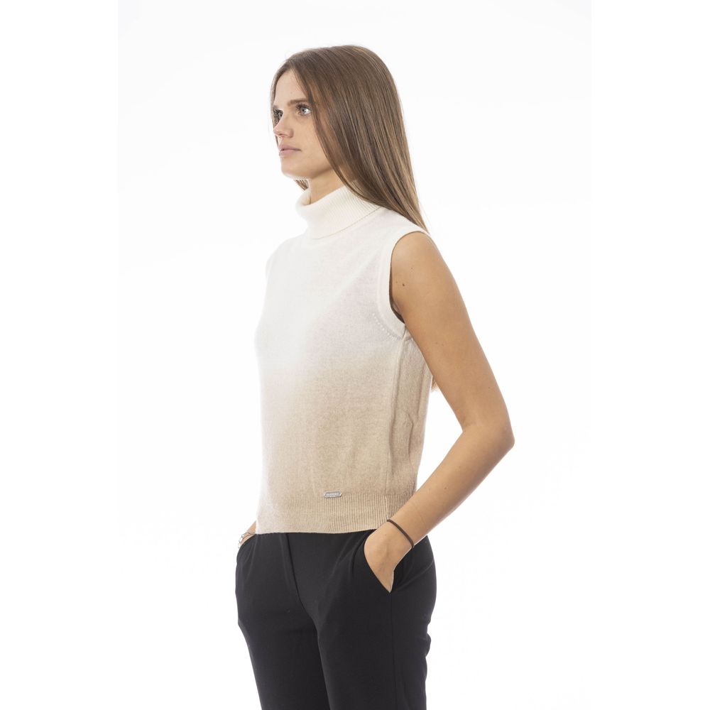 Baldinini Trend White Wool Women Sweater | Regal Royce