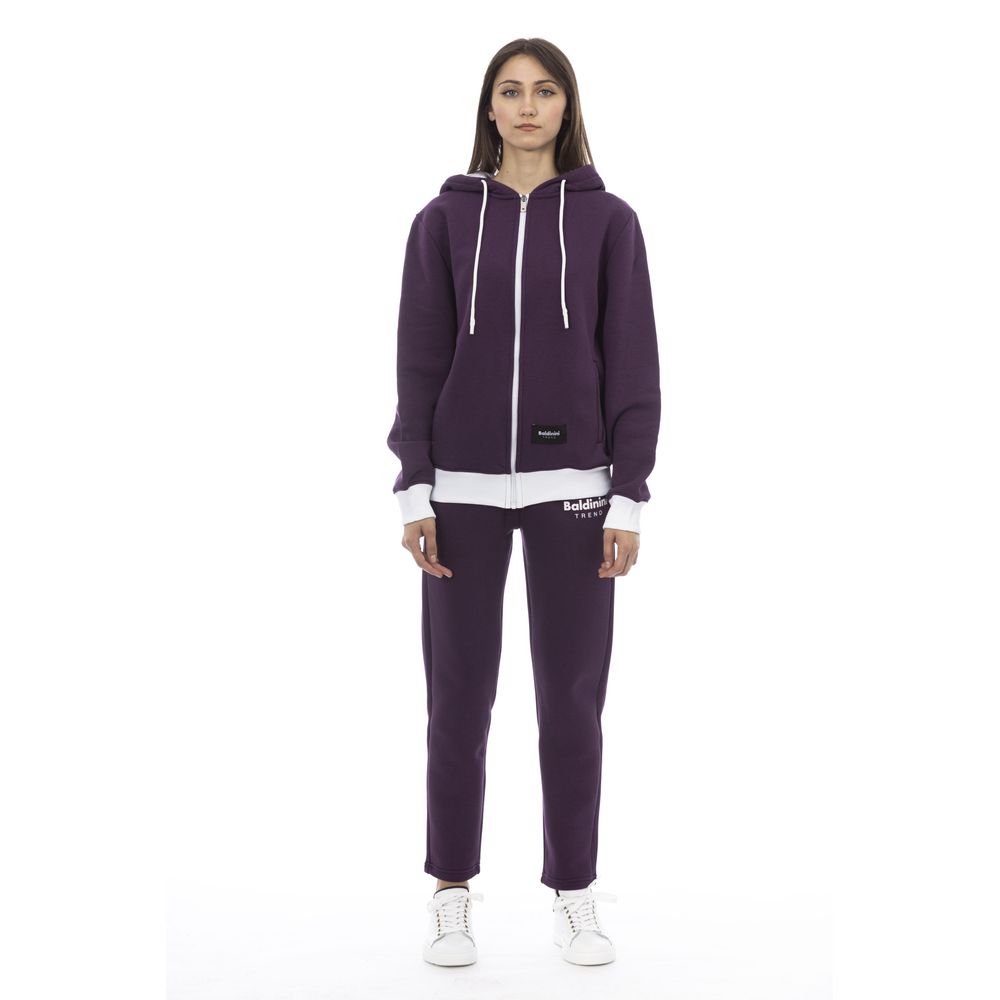 Baldinini Trend Purple Cotton Women Sweater | Regal Royce