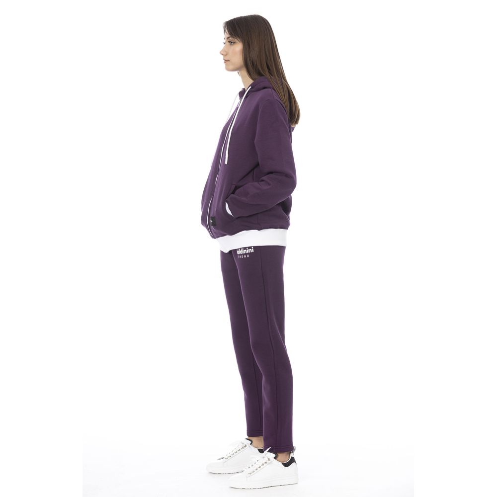 Baldinini Trend Purple Cotton Women Sweater | Regal Royce