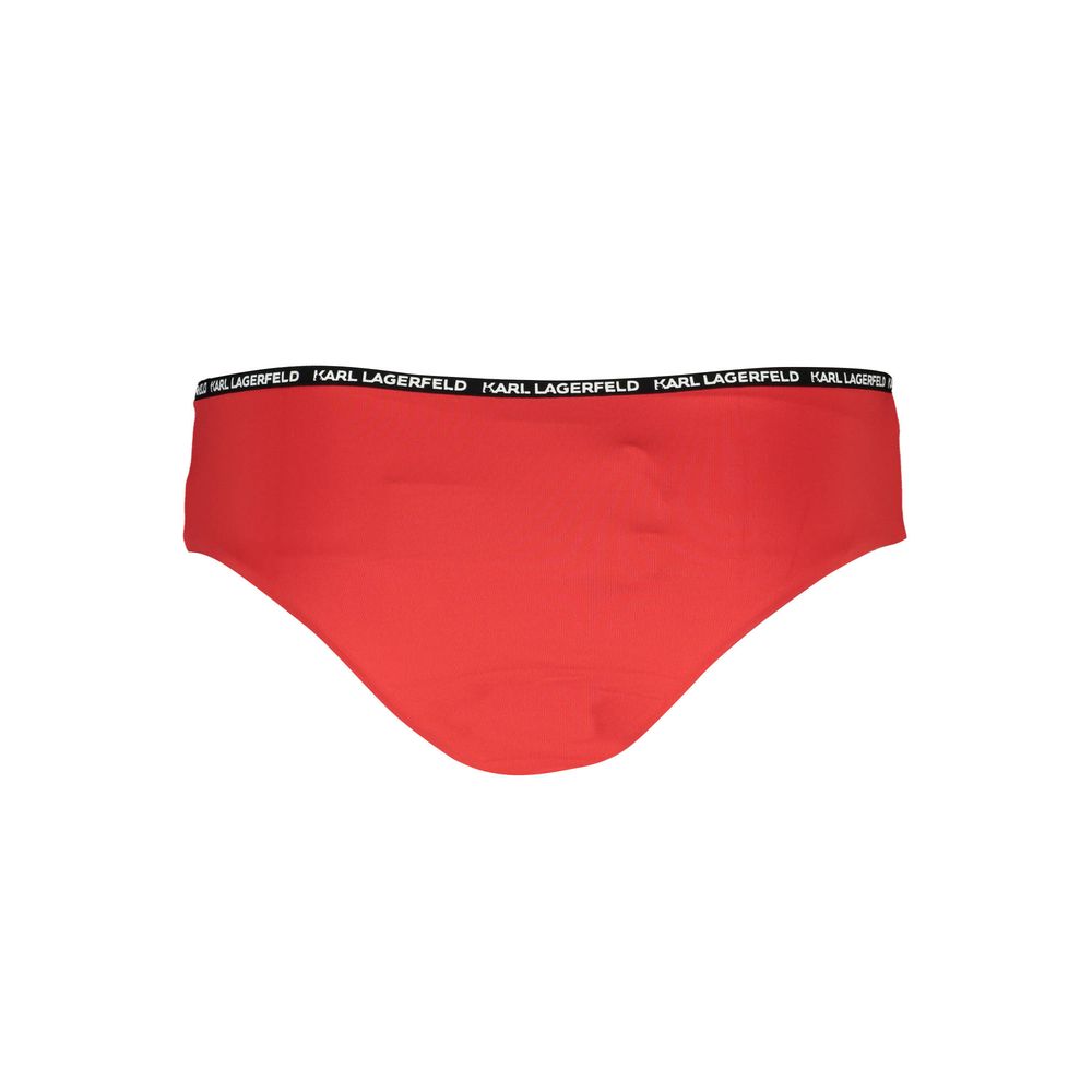 Karl Lagerfeld Rosso Poliammide Womens Swim Briefs | Regal Royce