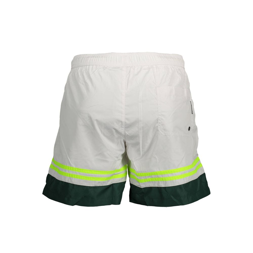 Karl Lagerfeld Bianco Polyester Men's Swim Boxer | Regal Royce