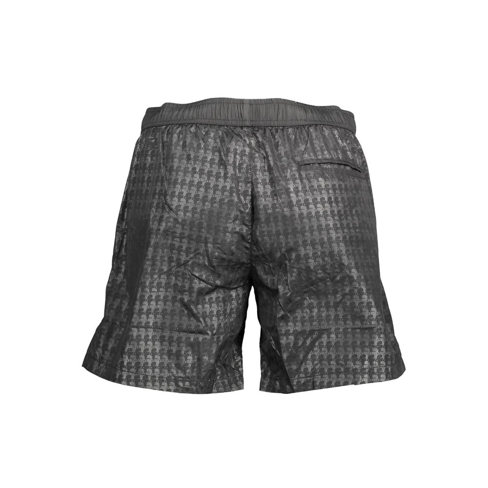 Karl Lagerfeld Black Polyester Men's Swim Boxer | Regal Royce