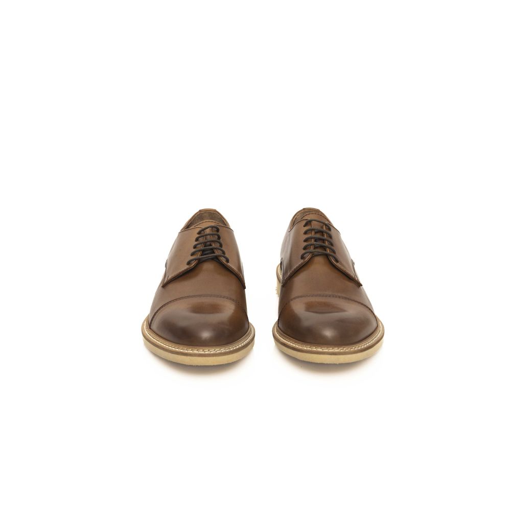 Cerruti 1881 Brown Calfskin Men Derby Shoe | Regal Royce