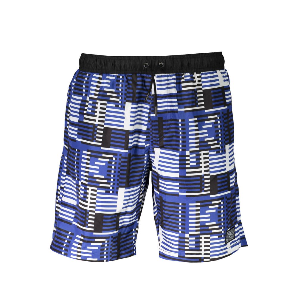 Karl Lagerfeld Blu Polyester Men's Swim Trunk | Regal Royce