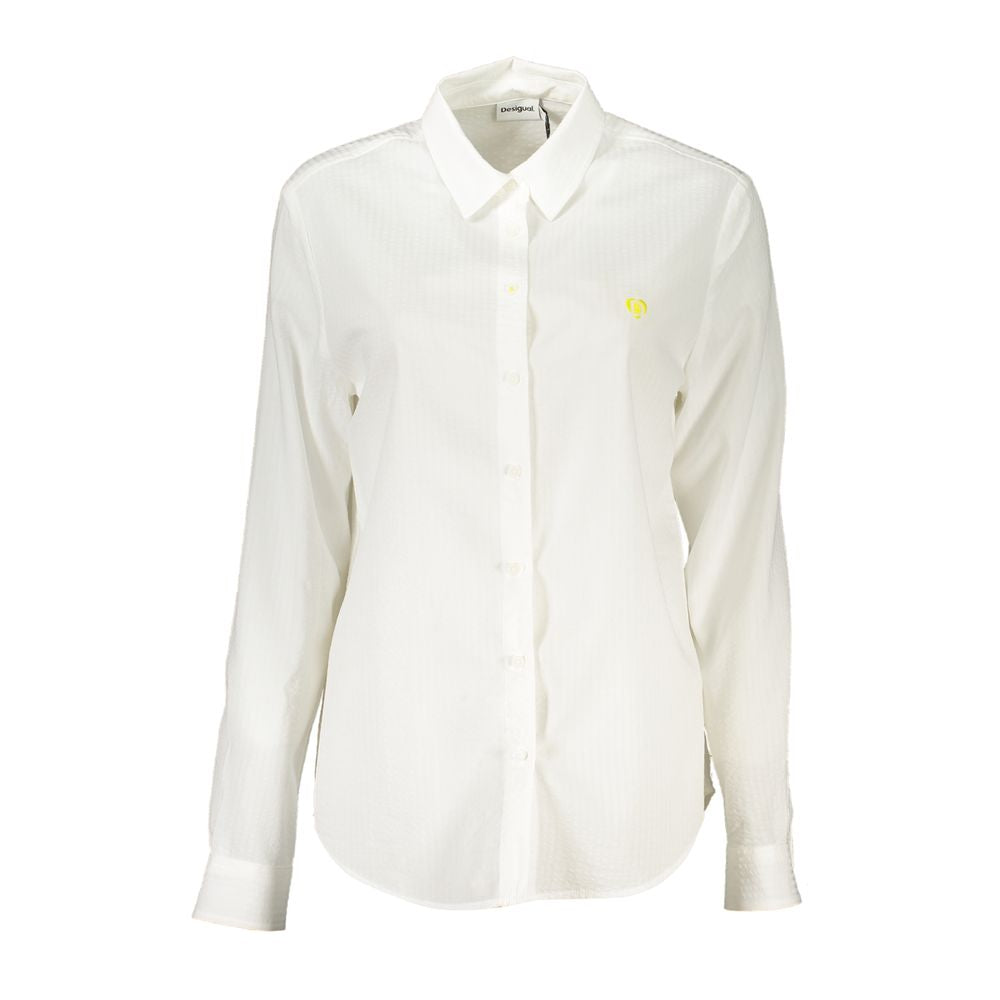 Desigual White Viscose Women Shirt | Regal Royce