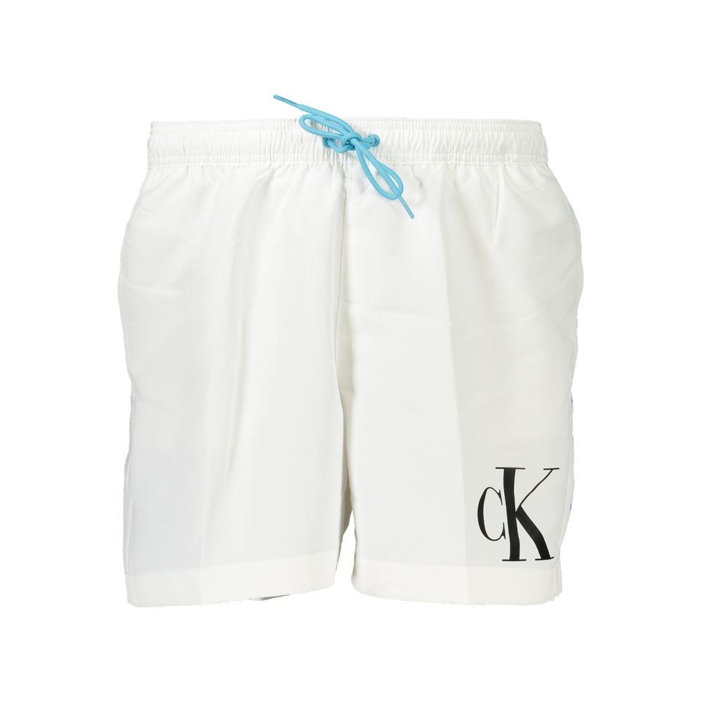 Calvin Klein Bianco Recycled Polyester Men's Swim Boxer | Regal Royce