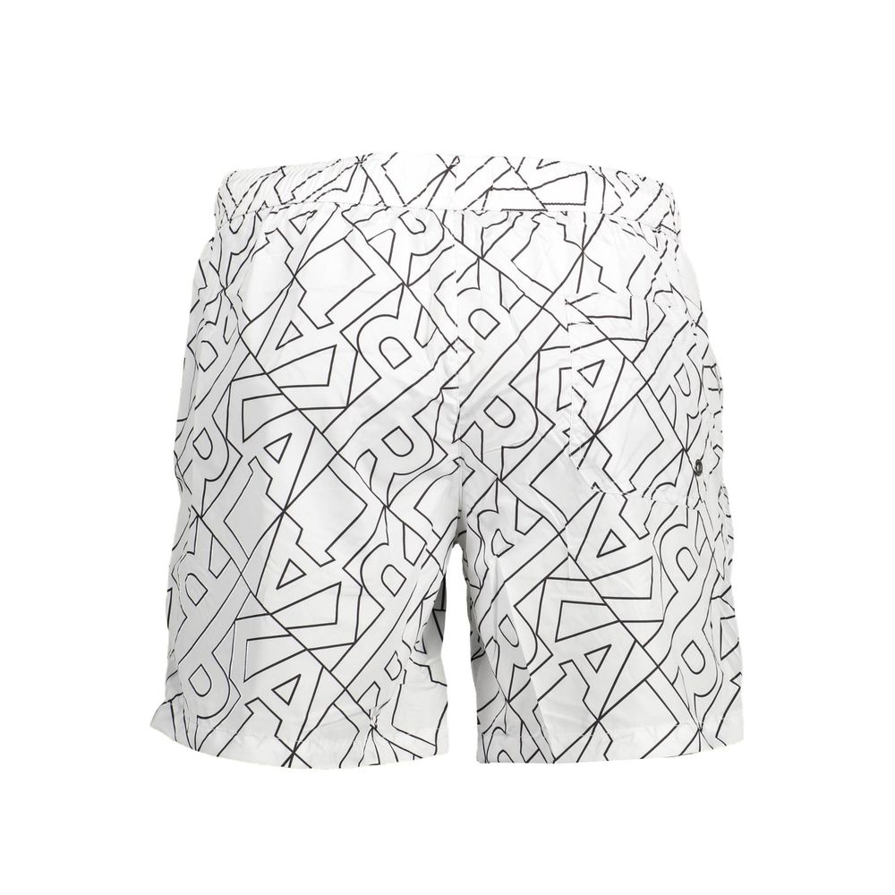 Karl Lagerfeld Bianco Polyester Men's Swim Boxer | Regal Royce