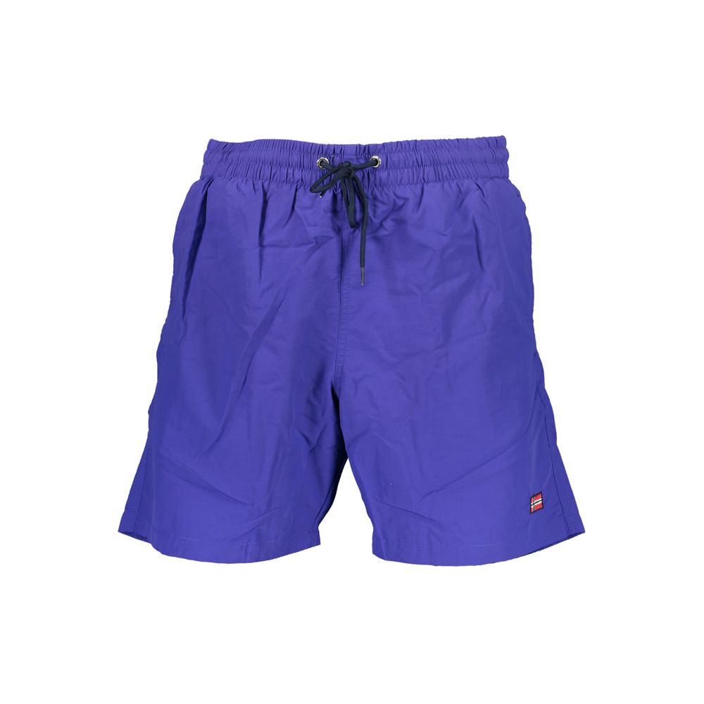 Norway 1963 Blue Polyamide Men's Swim Boxer | Regal Royce