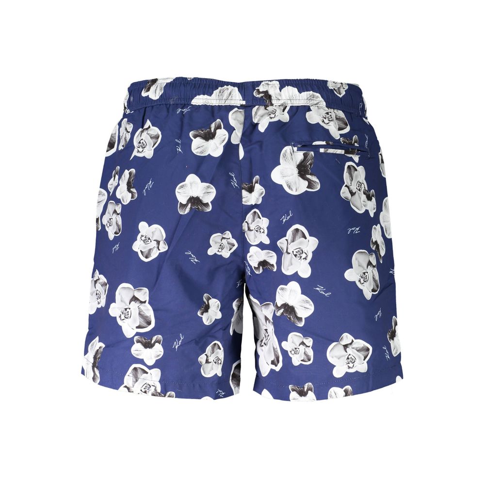 Karl Lagerfeld Blue Polyester Men's Swim Boxer | Regal Royce