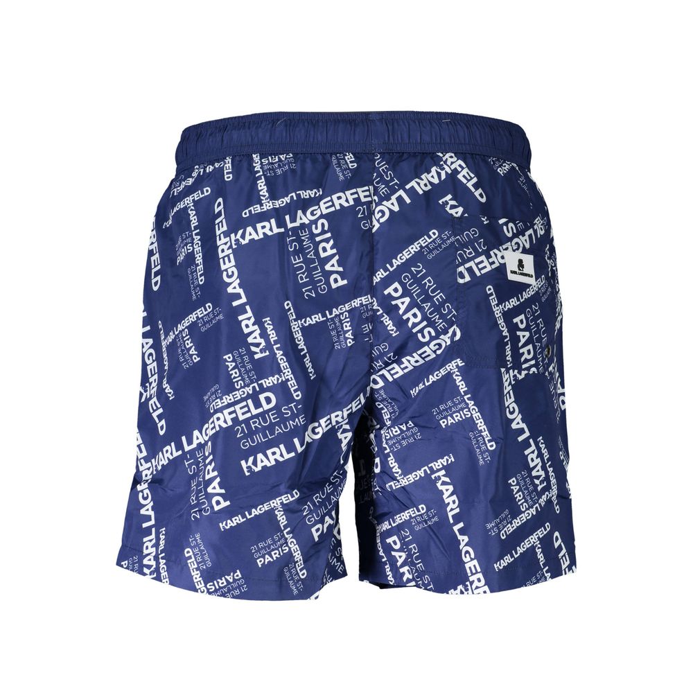 Karl Lagerfeld Blu Polyester Men Swim Boxer | Regal Royce