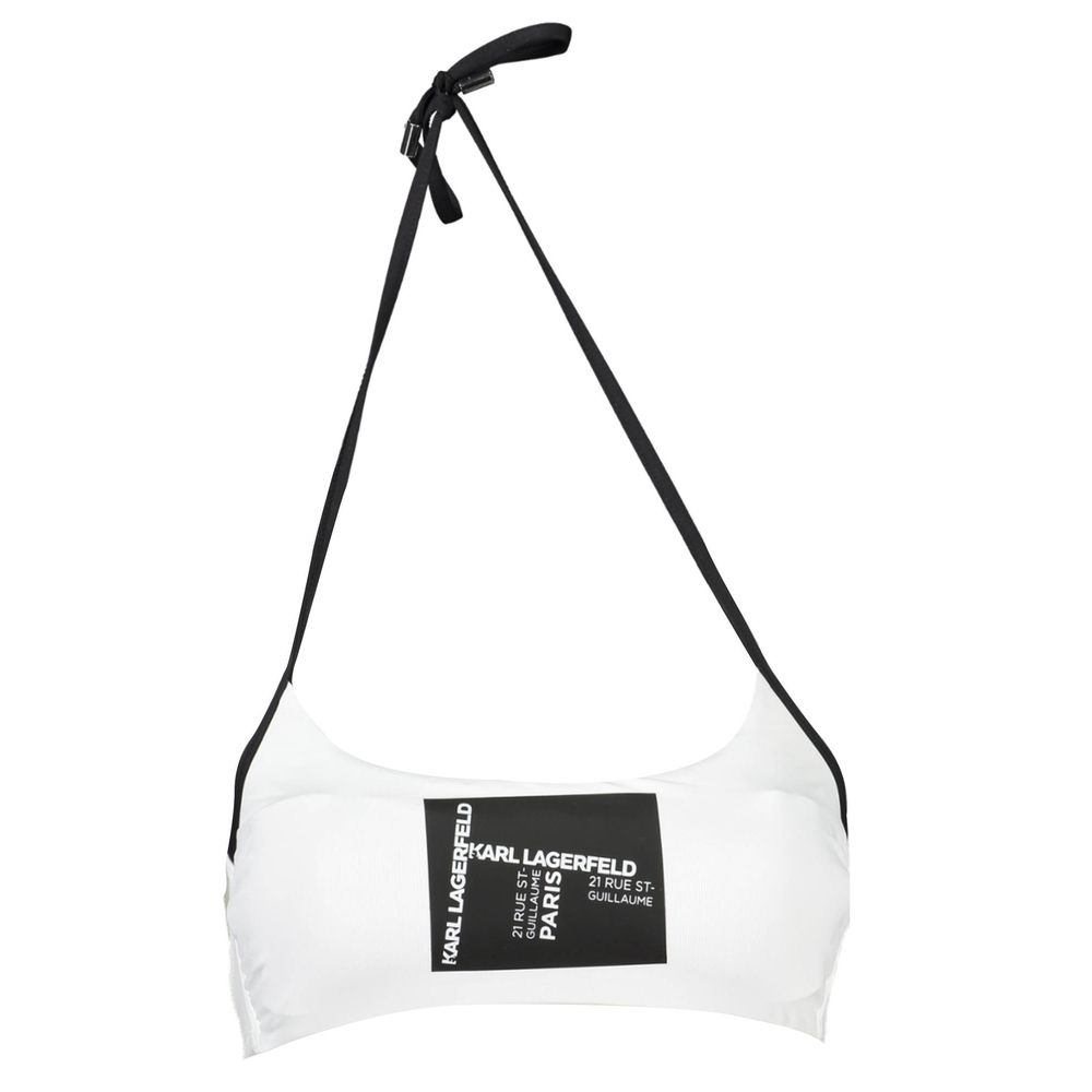 Karl Lagerfeld White Polyamide Women's Swimsuit | Regal Royce