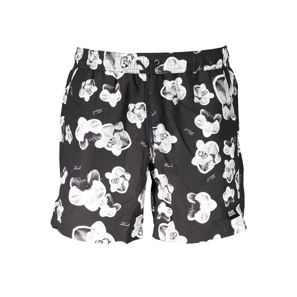 Karl Lagerfeld Nero Polyester Men's Swim Boxer | Regal Royce