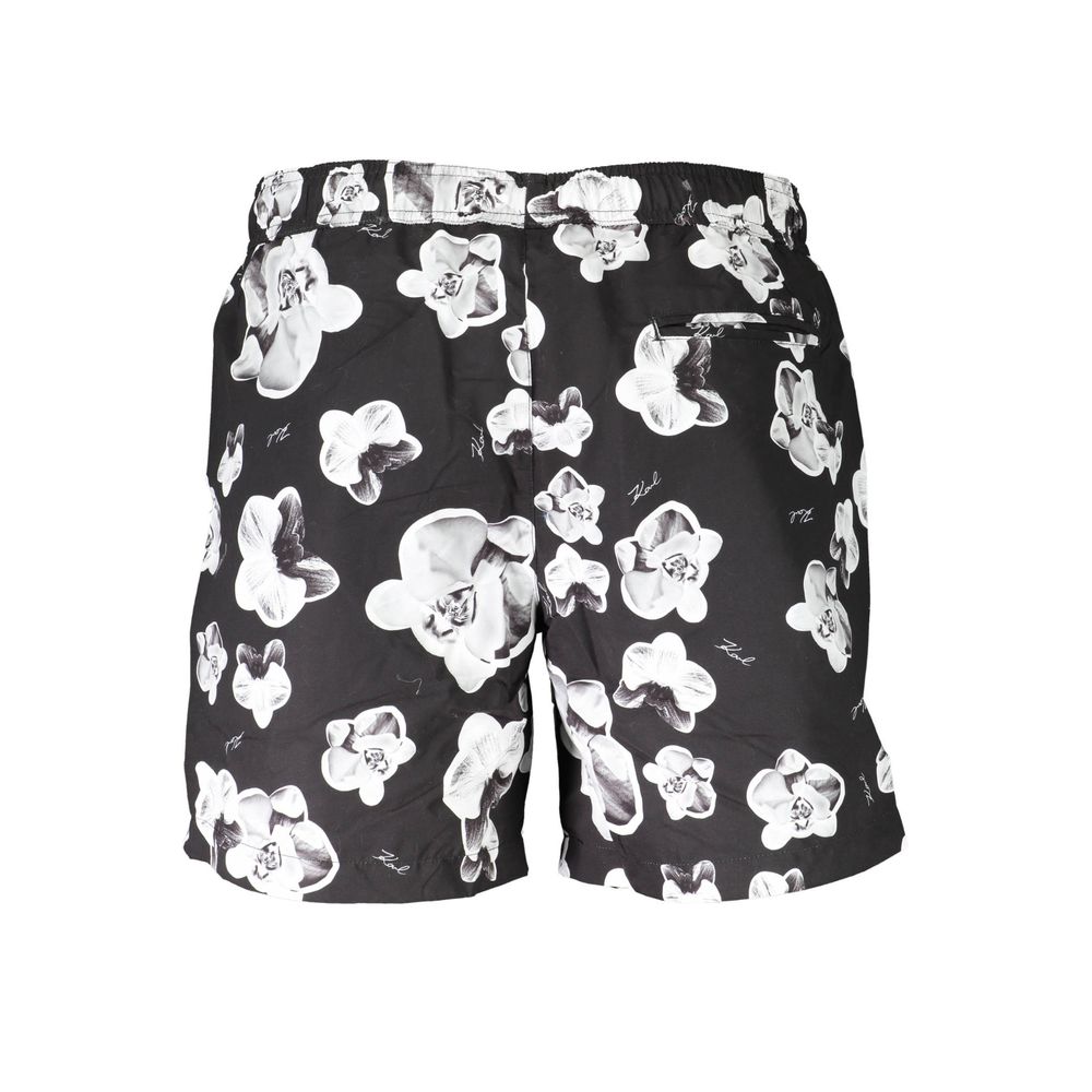Karl Lagerfeld Nero Polyester Men's Swim Boxer | Regal Royce